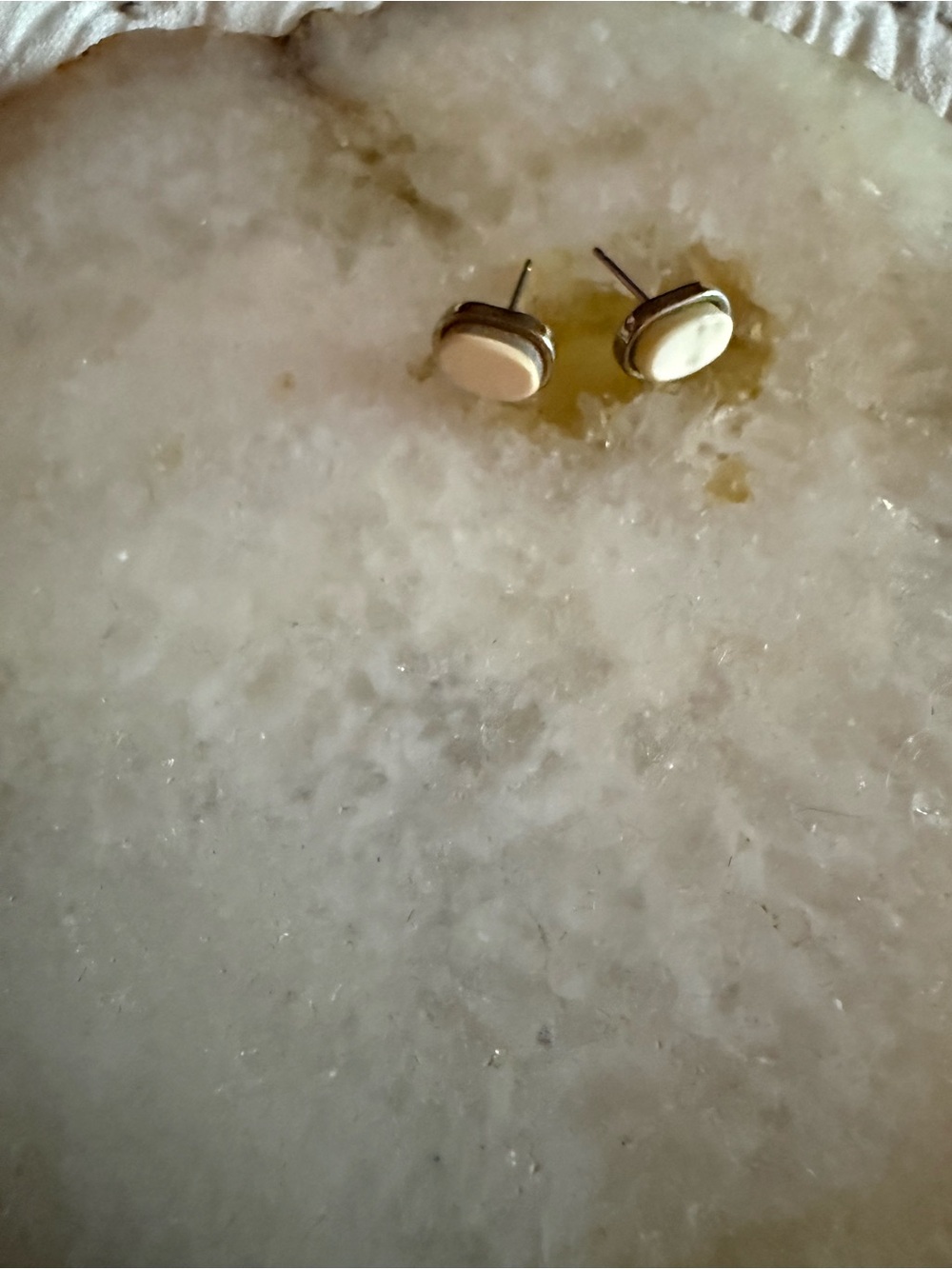 Noonday Cream Stud Earrings